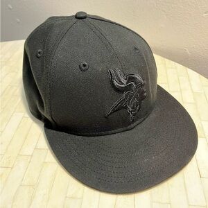New Era NFL Minnesota Vikings Black Snapback Cap